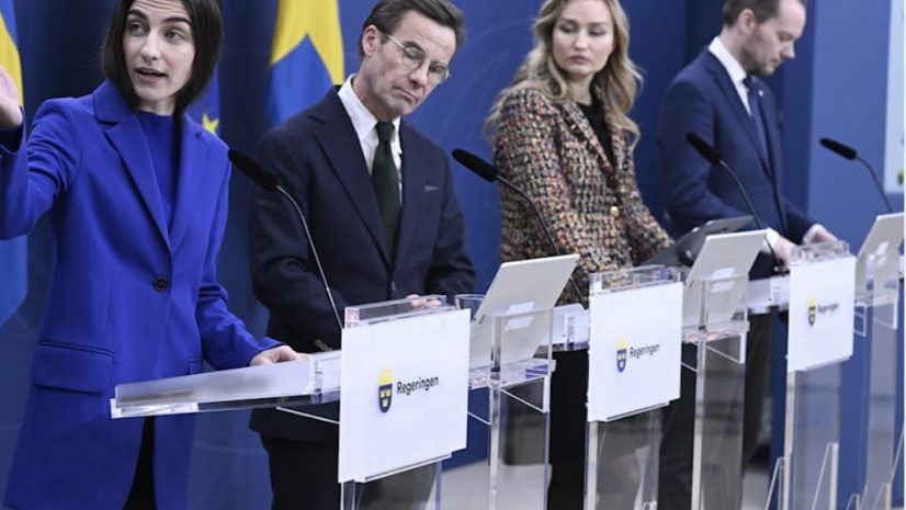 Företrädare för Tidöregerigen.