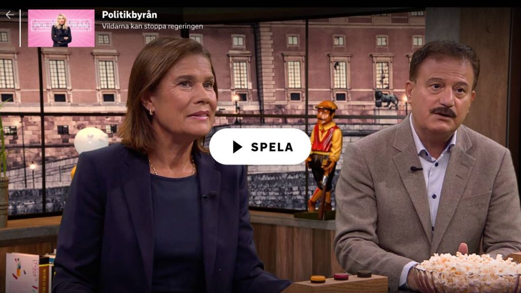 Riksdagsledamöterna Elsa Widding och Jamal El-Haj | Bild: SVT Play
